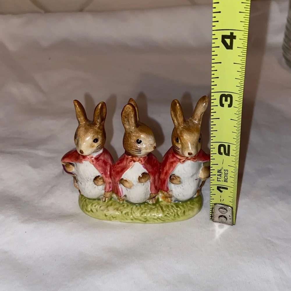 Vintage Like new Beatrix Potter Flopsy Mopsy And Cottontail Beswick Figurine_8